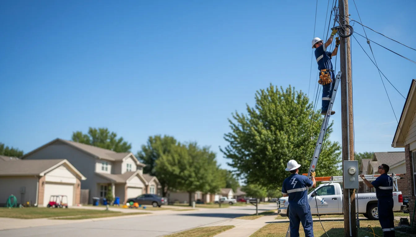 Residential electrician providing installation services in Guthrie, KY
